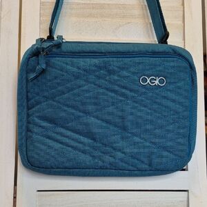 OGIO Tribeca Terra Teal Quilted Over The Shoulder Laptop Bag